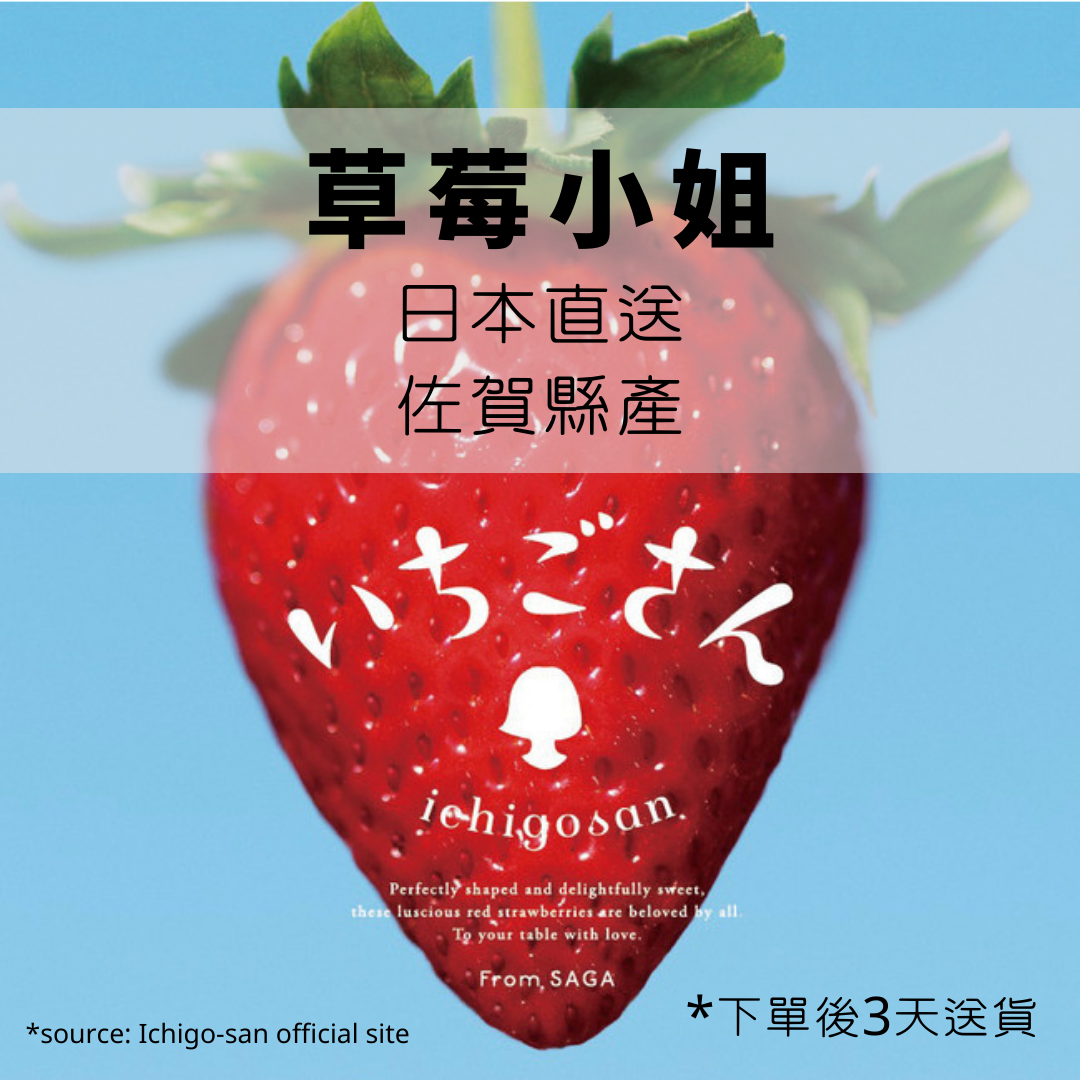 日本佐賀 – 草莓小姐 士多啤梨 (1扎10包) (下單後三天送貨)